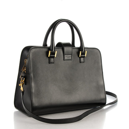 Saint Laurent Calfskin Small Monogram Cabas Black 3 of 9