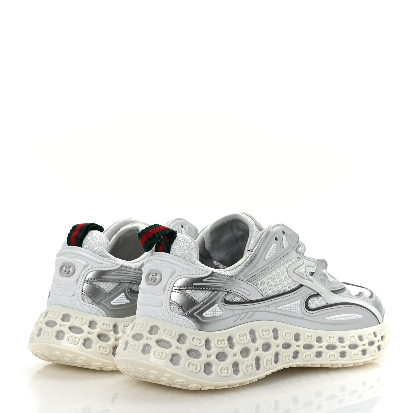 Metallic Demetra Mesh Cub3d Mens Sneakers 10 Grey White