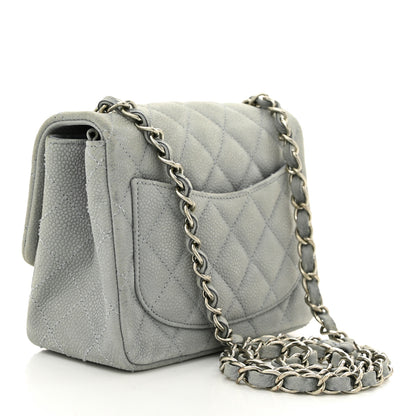 Chanel Iridescent Caviar Quilted Mini Square Flap Grey 3 of 12