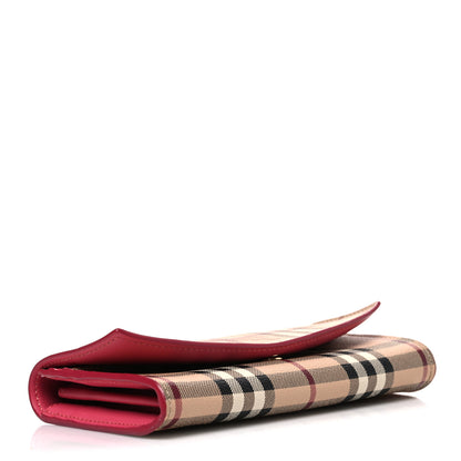 Burberry Haymarket Check Halton Wallet Pink 4 of 8
