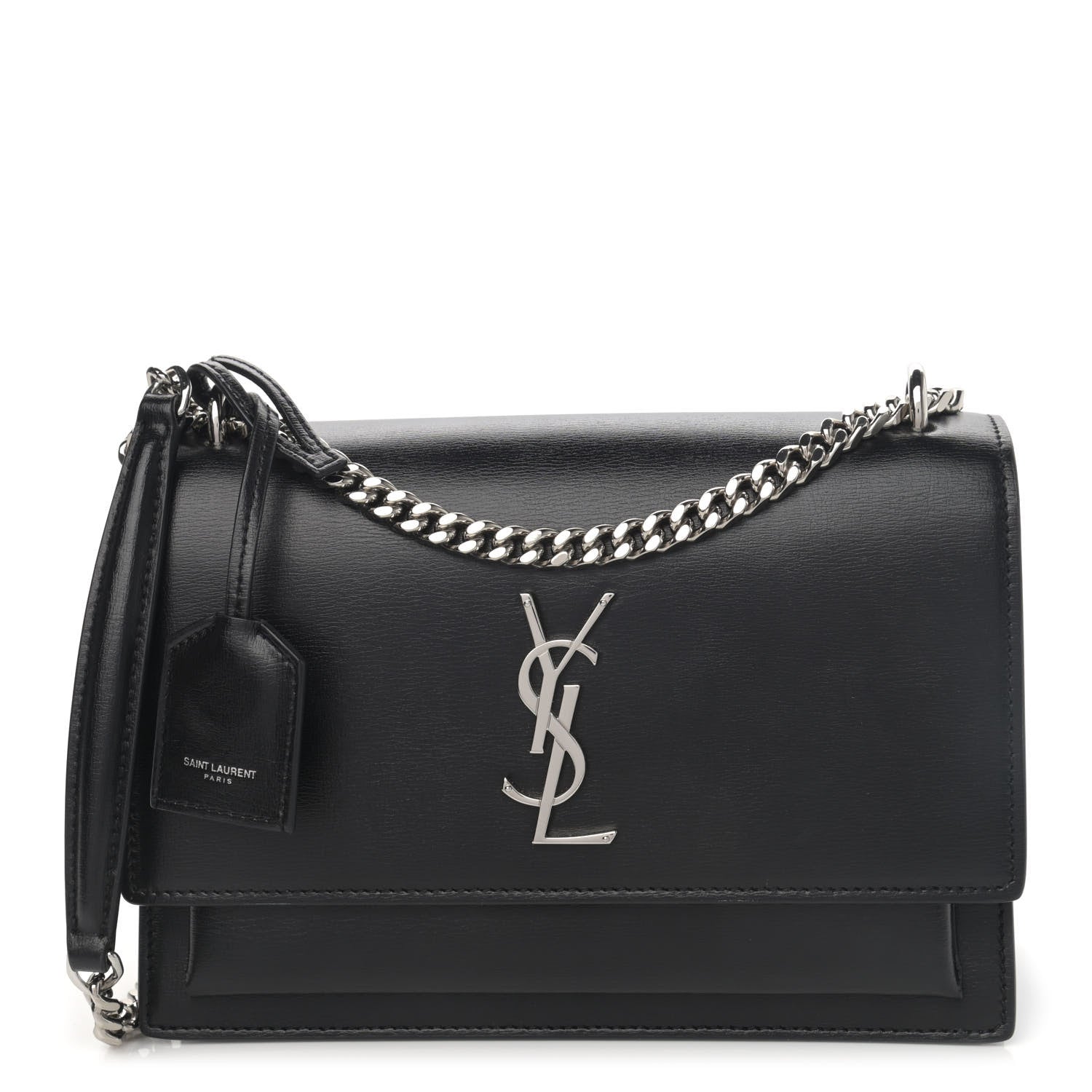 Saint Laurent Calfskin Medium Monogram Sunset Black 1 of 11