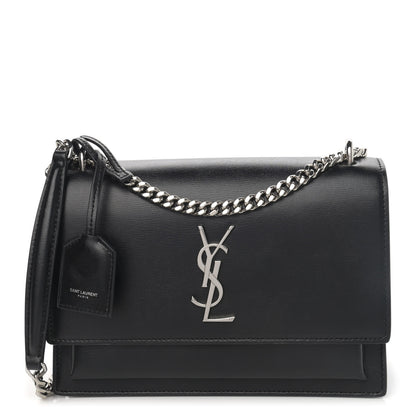 Saint Laurent Calfskin Medium Monogram Sunset Black 1 of 11