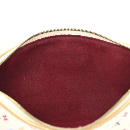 Louis Vuitton Monogram Multicolor Kate Clutch White 11 of 12