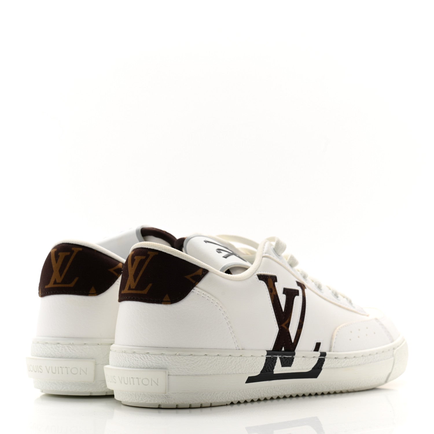 Louis Vuitton Charlie Sneakers 36 White Cacoa Brown 4 of 8