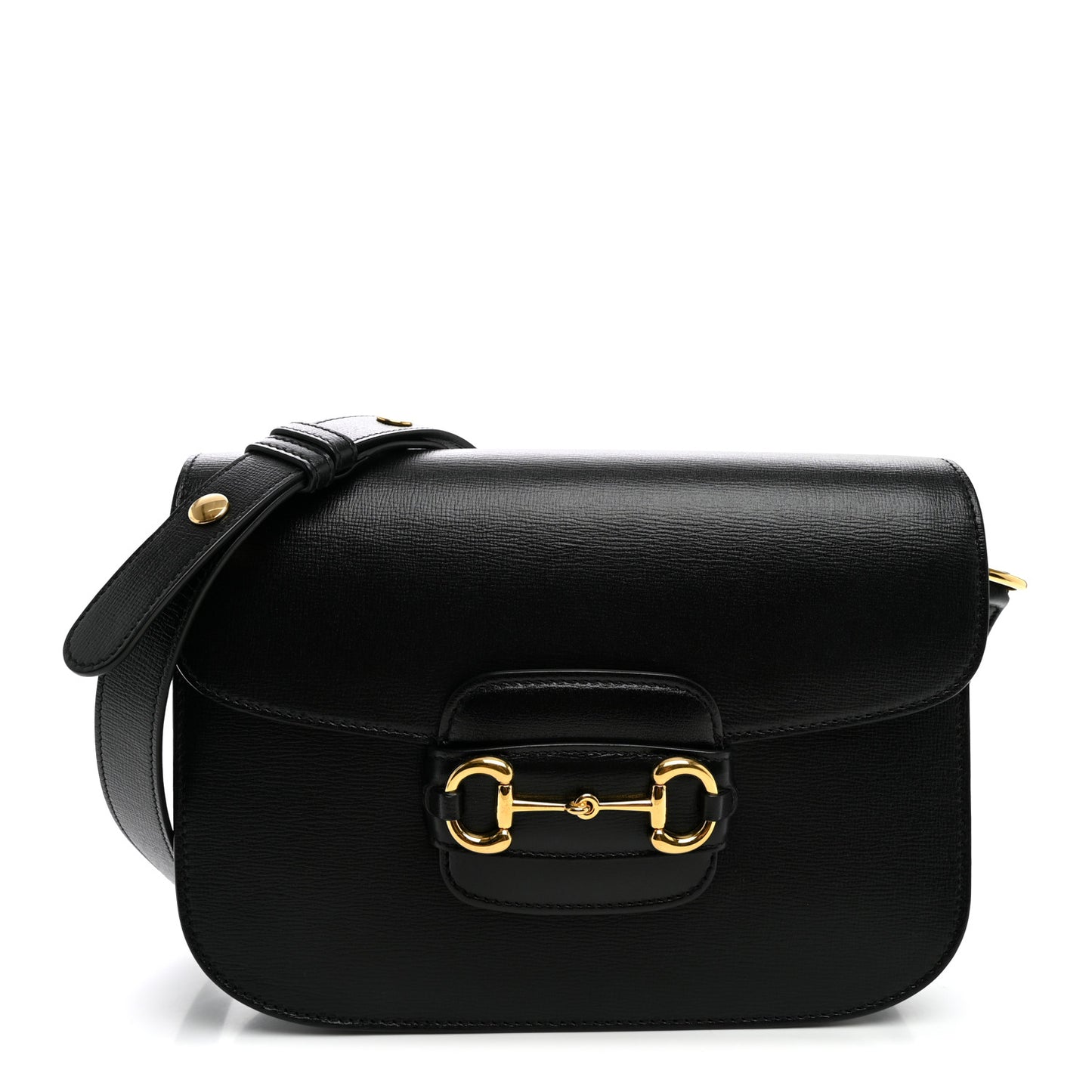 Azalea Calfskin Horsebit 1955 Shoulder Bag Black