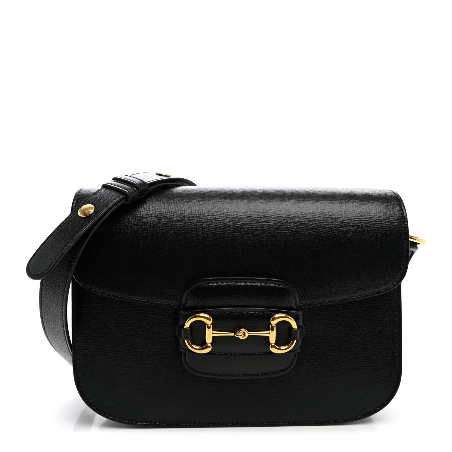 Gucci Azalea Calfskin Horsebit 1955 Shoulder Bag Black 1 of 10