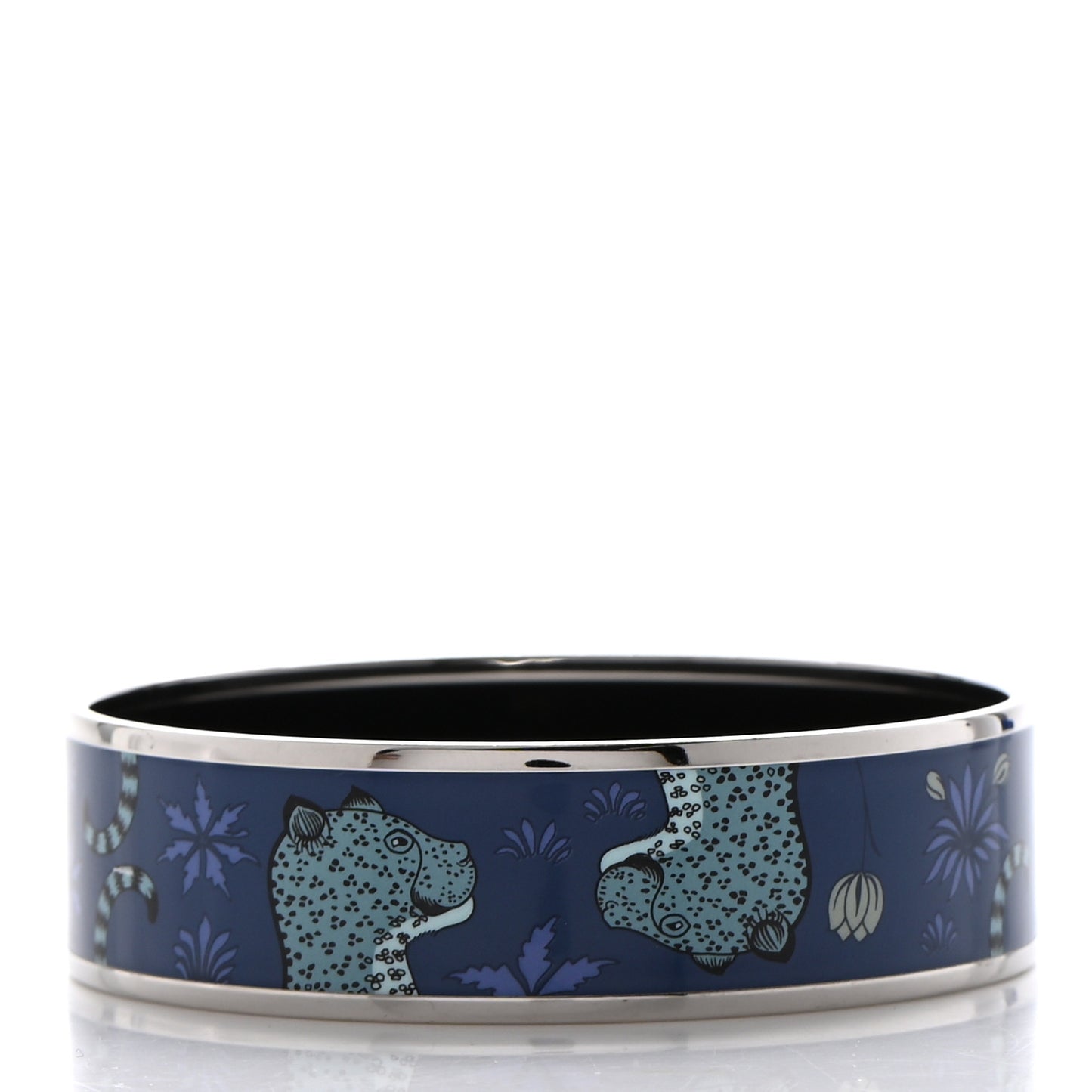 Enamel Printed Wide Les Leopards Bracelet 65
