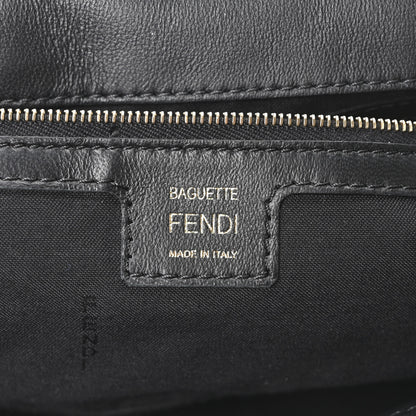 Fendi Nappa FF 1974 Embossed Baguette Black 6 of 10