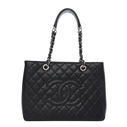 Chanel Caviar Quilted Grand Shopping Tote GST Black 1 of 9