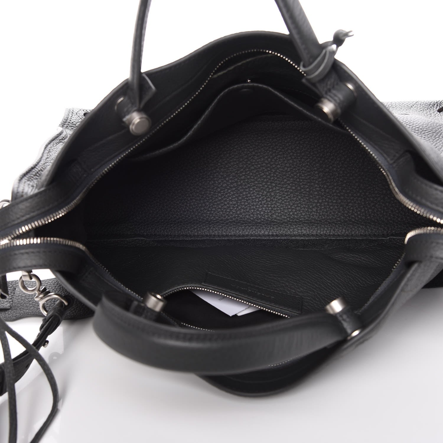 Balenciaga Veau Grana Perforated Blackout Hardware City Gris Fossile 5 of 7