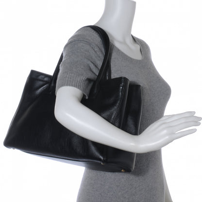 Chanel Calfskin Cerf Executive Shopper Tote Black 2 of 7