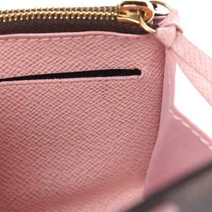Louis Vuitton Damier Ebene Rosalie Coin Purse Rose Ballerine 14 of 14