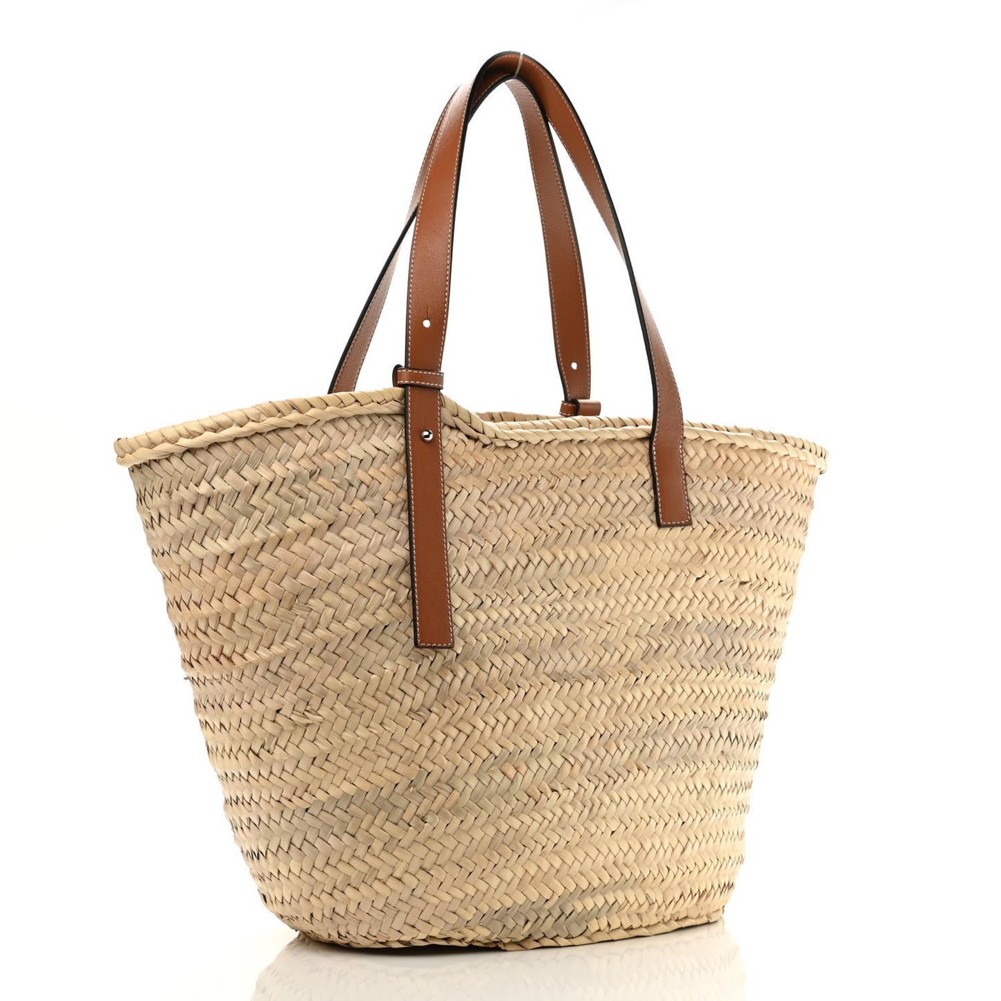 Raffia Large Basket Tote Bag Natural Tan