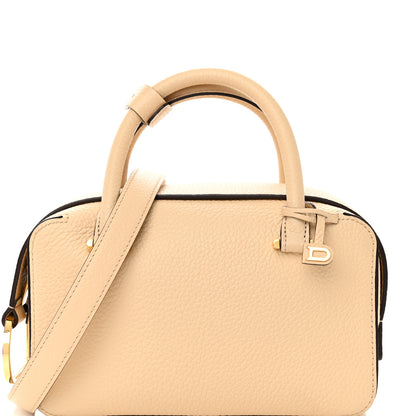 Delvaux Taurillon Soft Mini Cool Box Satchel Dune 8 of 10