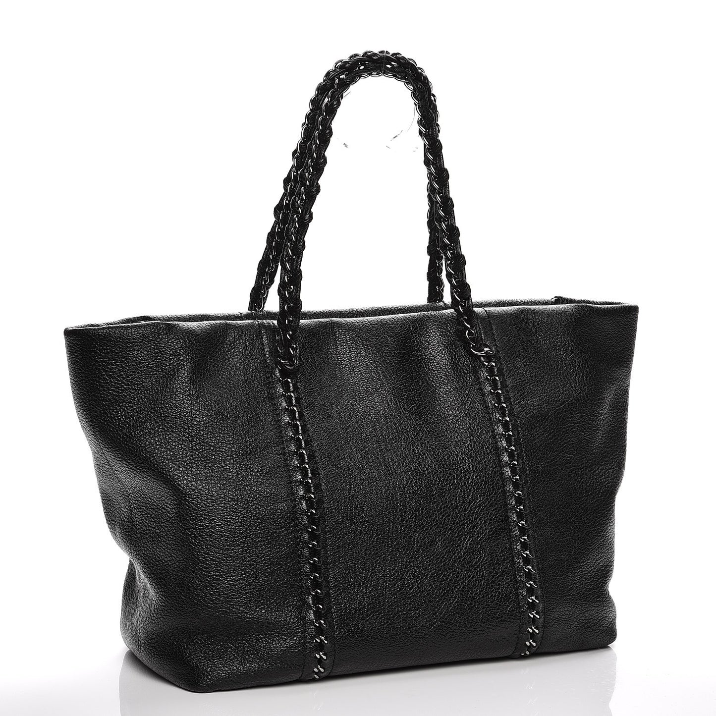 Deerskin Luxe Ligne Tote Black