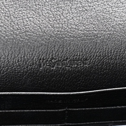 Saint Laurent Calfskin Monogram Belle de Jour Chain Clutch Black 6 of 12