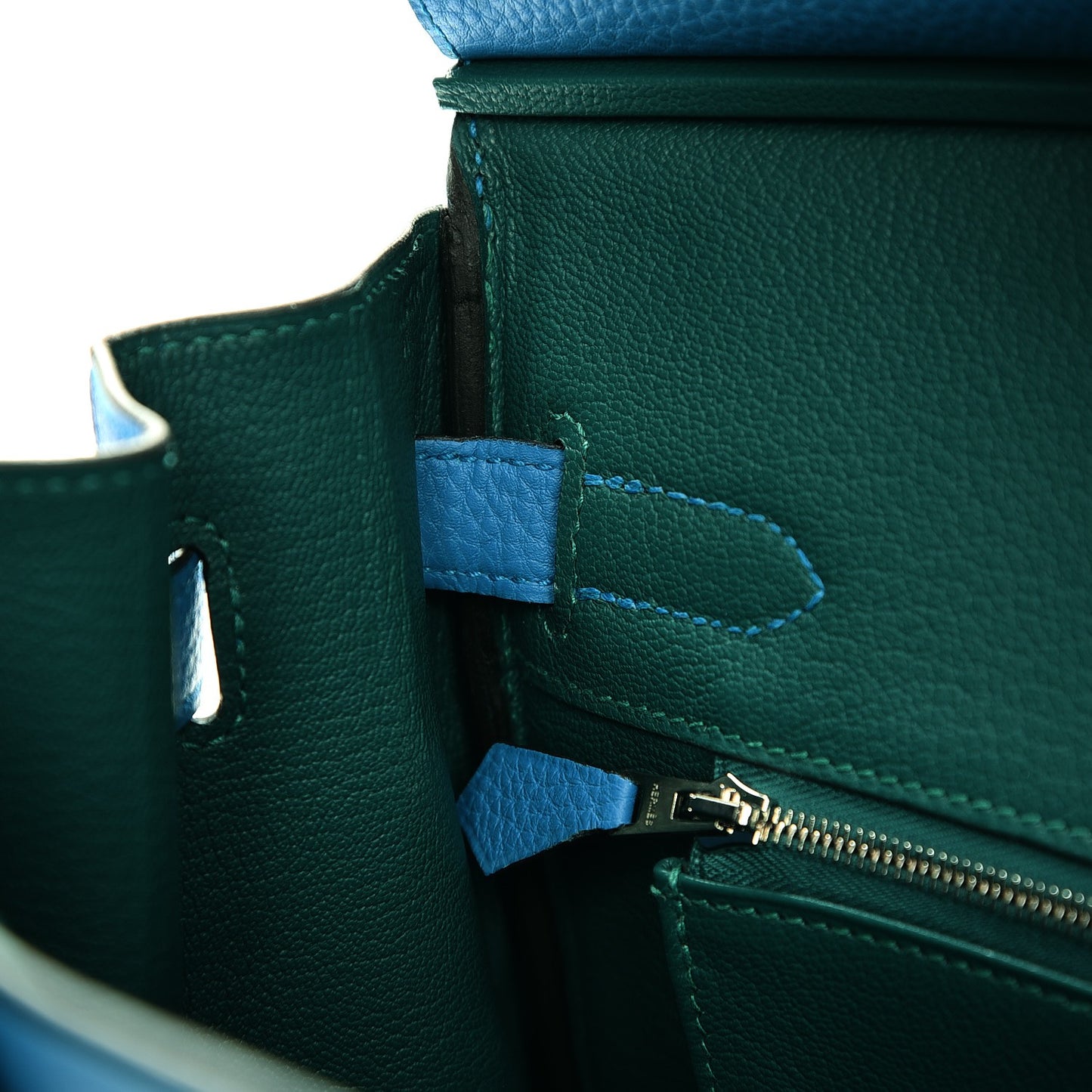Togo Birkin 30 Bleu Zanzibar Malachite