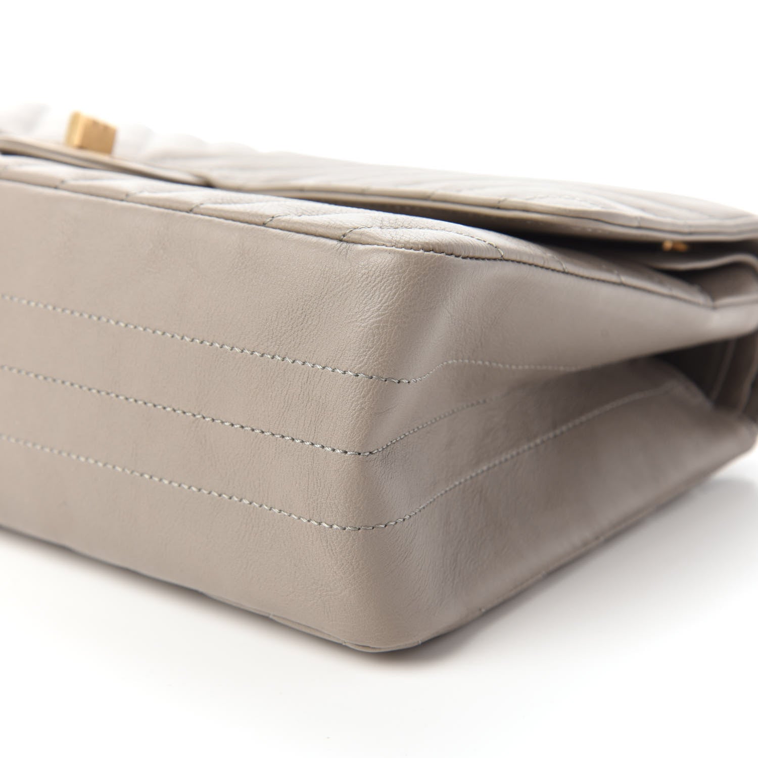 Chanel Calfskin Chevron Quilted 2.55 Reissue 226 Flap Grey 7 of 11