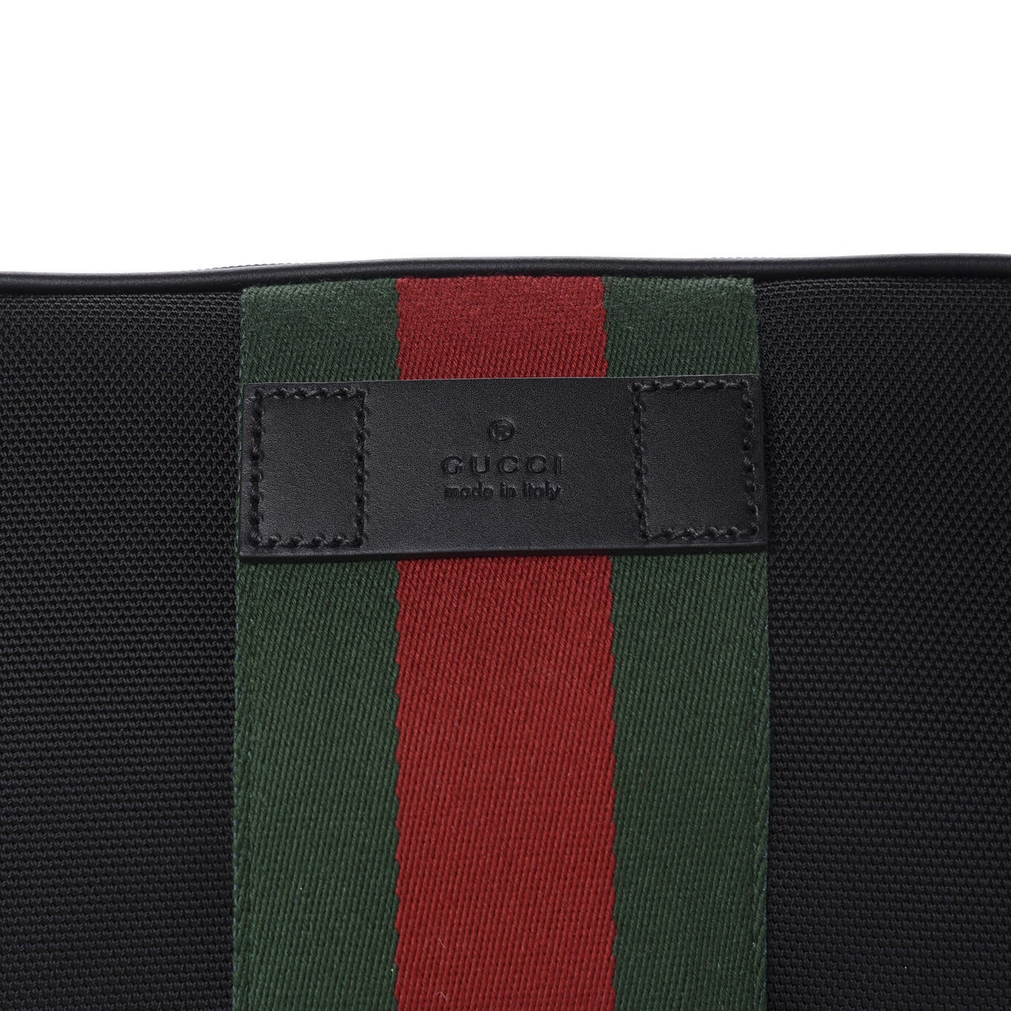Canvas Web Slim Belt Bag Black