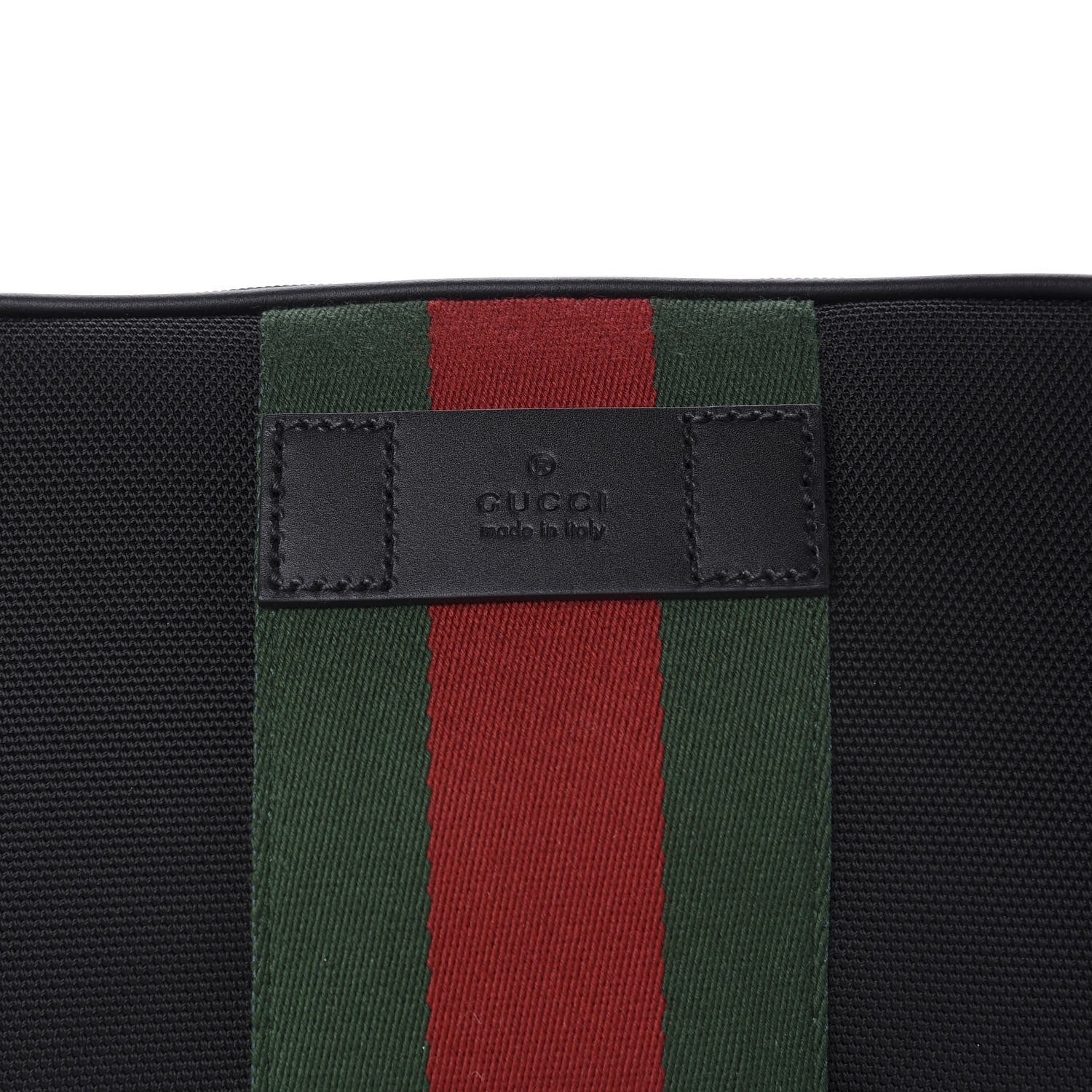 Gucci Canvas Web Slim Belt Bag Black 10 of 10