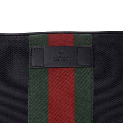 Gucci Canvas Web Slim Belt Bag Black 10 of 10