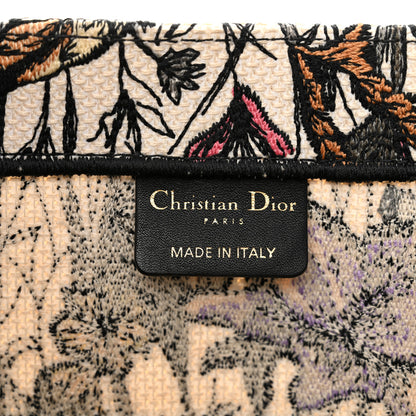Christian Dior Canvas Embroidered Medium Mille Fleurs Book Tote Multicolor 6 of 15