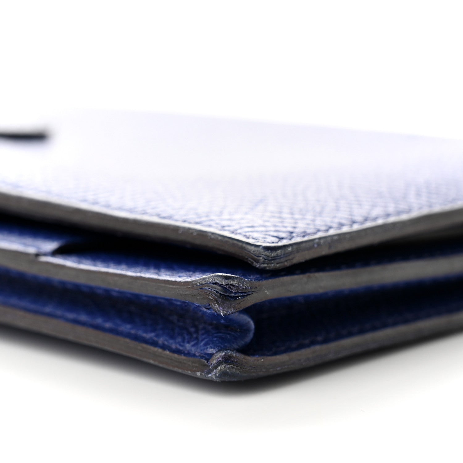 Hermes Epsom Bearn Gusset Wallet Bleu Electrique 12 of 12