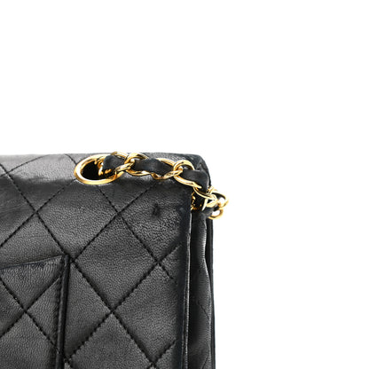 Chanel Lambskin Quilted Medium Double Flap Black 12 of 20