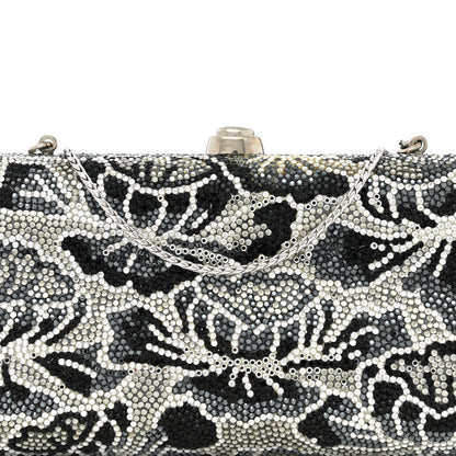 Judith Leiber Swarovski Crystal Minaudiere Clutch Silver Multicolor 10 of 12