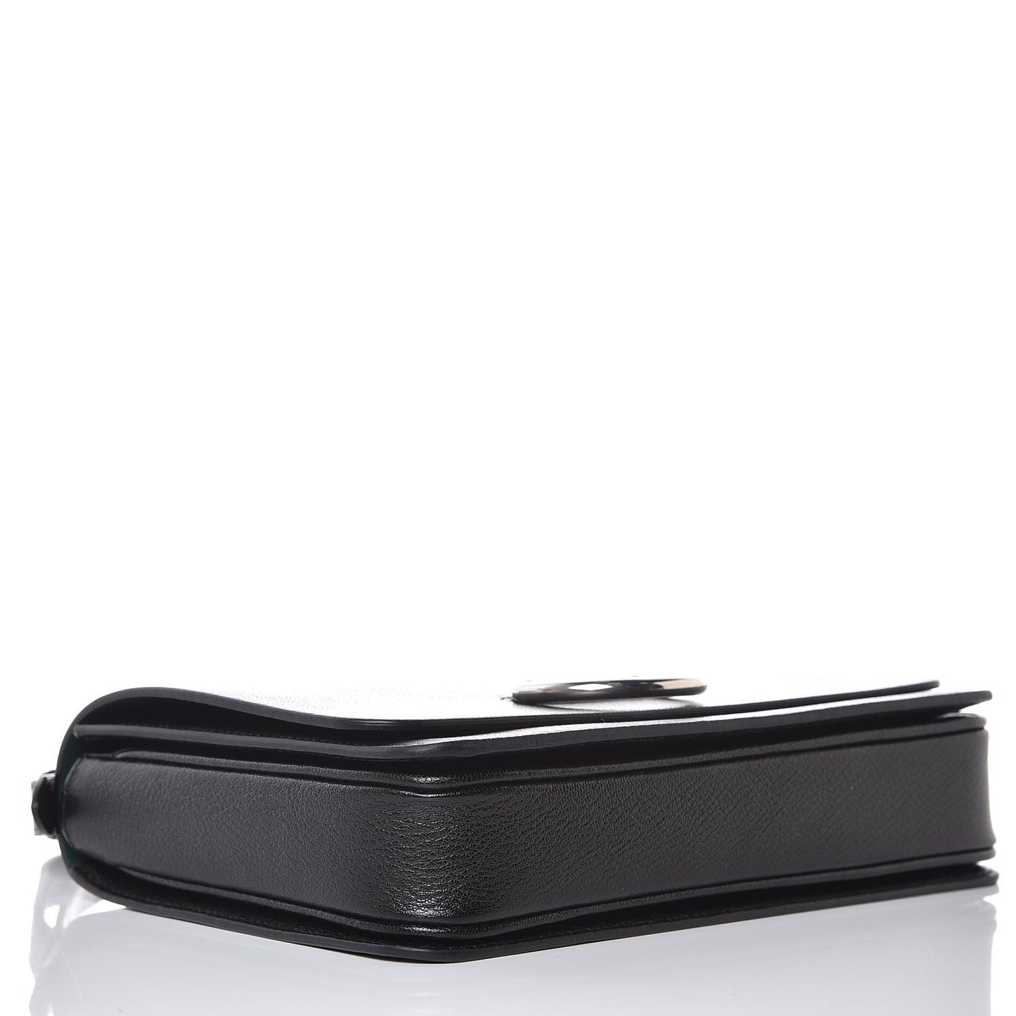Goatskin Medium D-Ring Bag Black