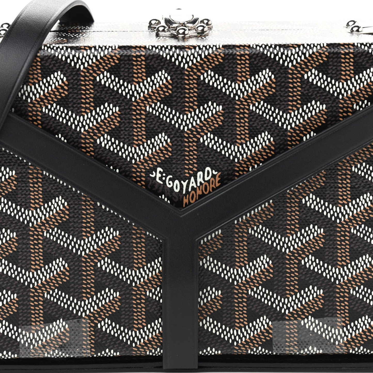 Goyardine Minaudiere Trunk Bag Black