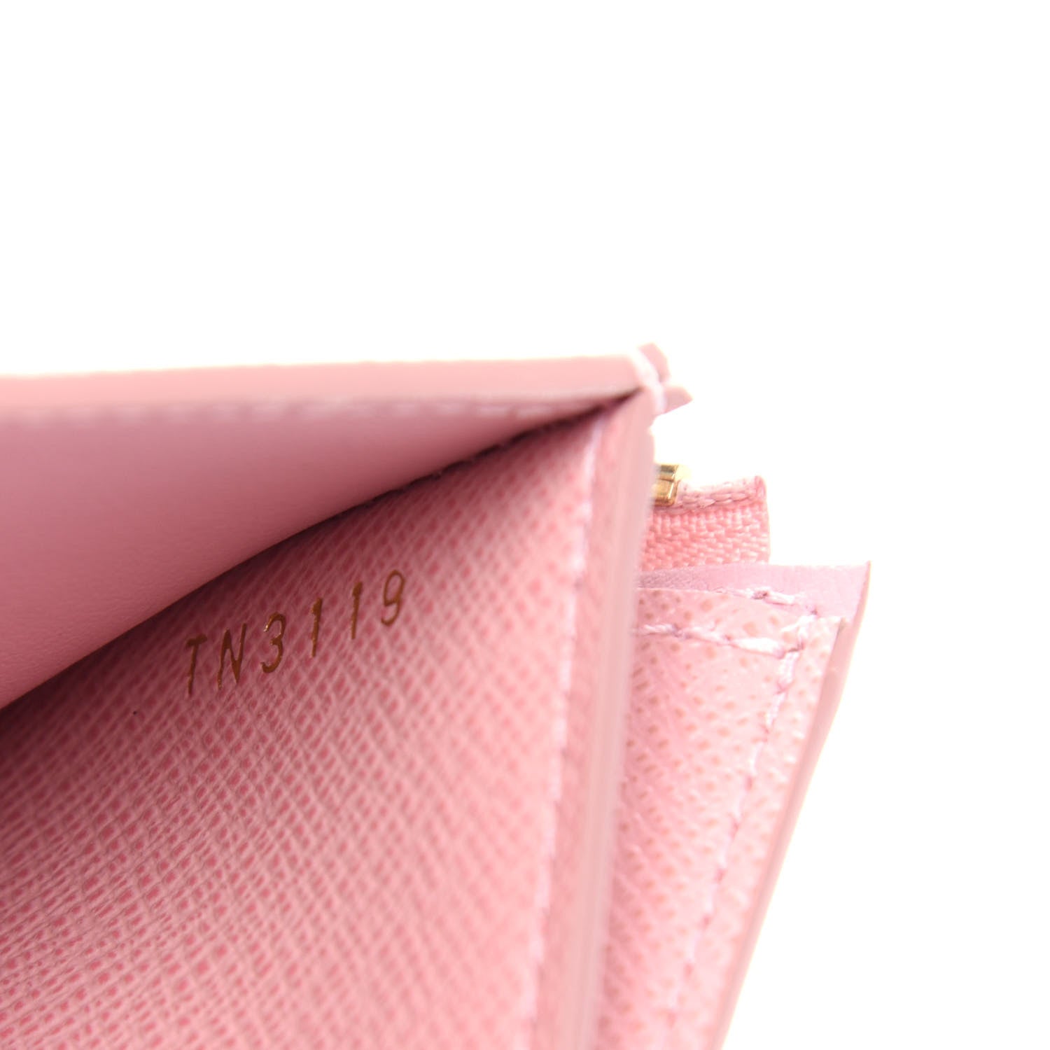 Louis Vuitton Damier Azur Studded Zoe Wallet Rose Ballerine 7 of 7