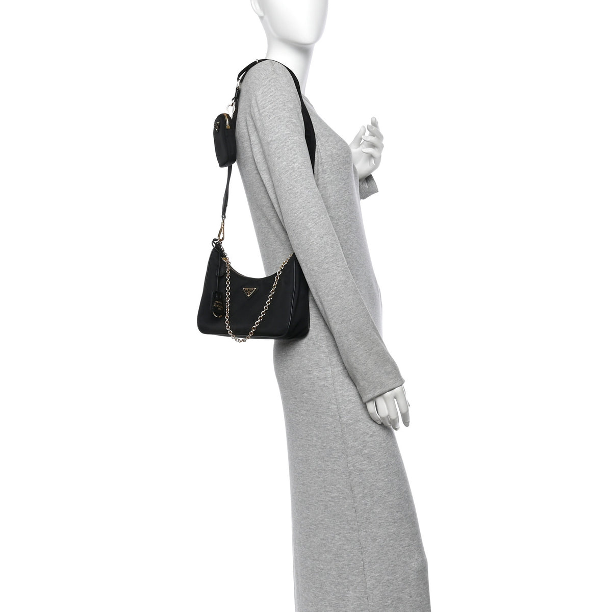 Nylon Re-Edition 2005 Shoulder Bag Black