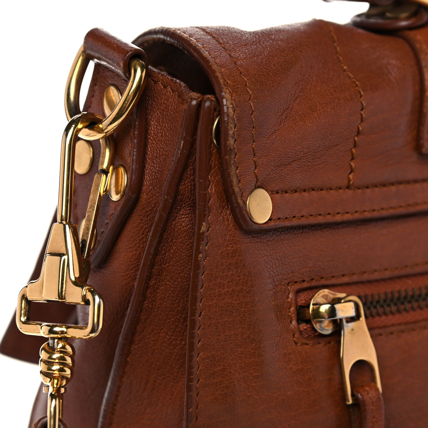 Proenza Schouler Lambskin Large PS1 Satchel Saddle 24 of 25