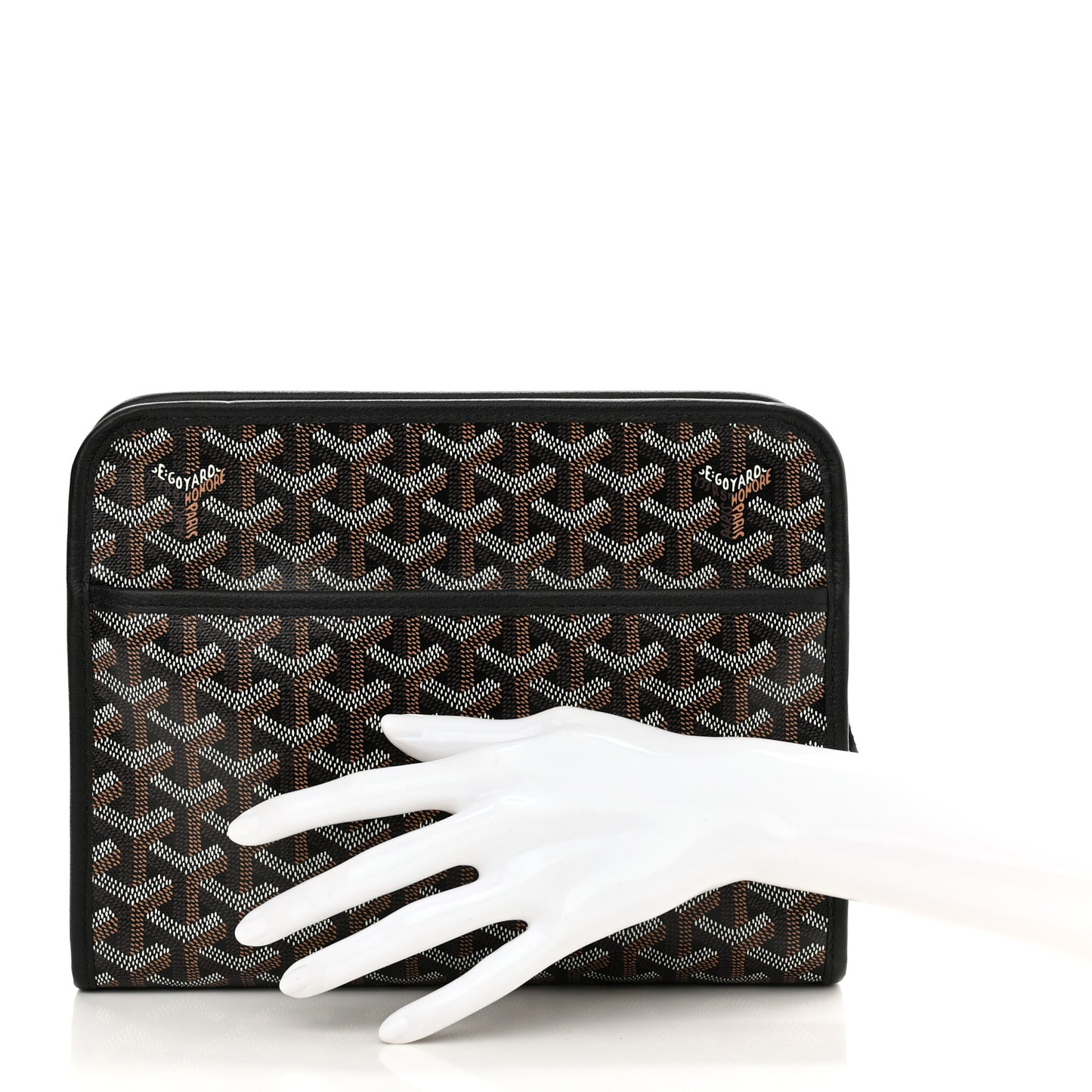 Goyardine Jouvence MM Toiletry Pouch Black