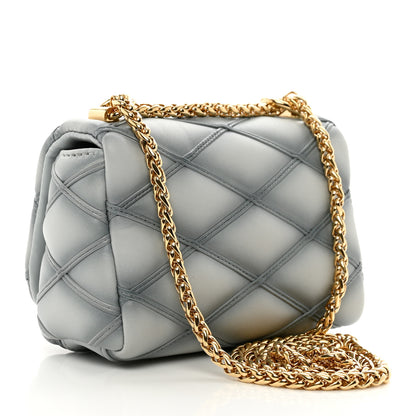 Louis Vuitton Lambskin Malletage Pico GO-14 Ecume Gray 3 of 9
