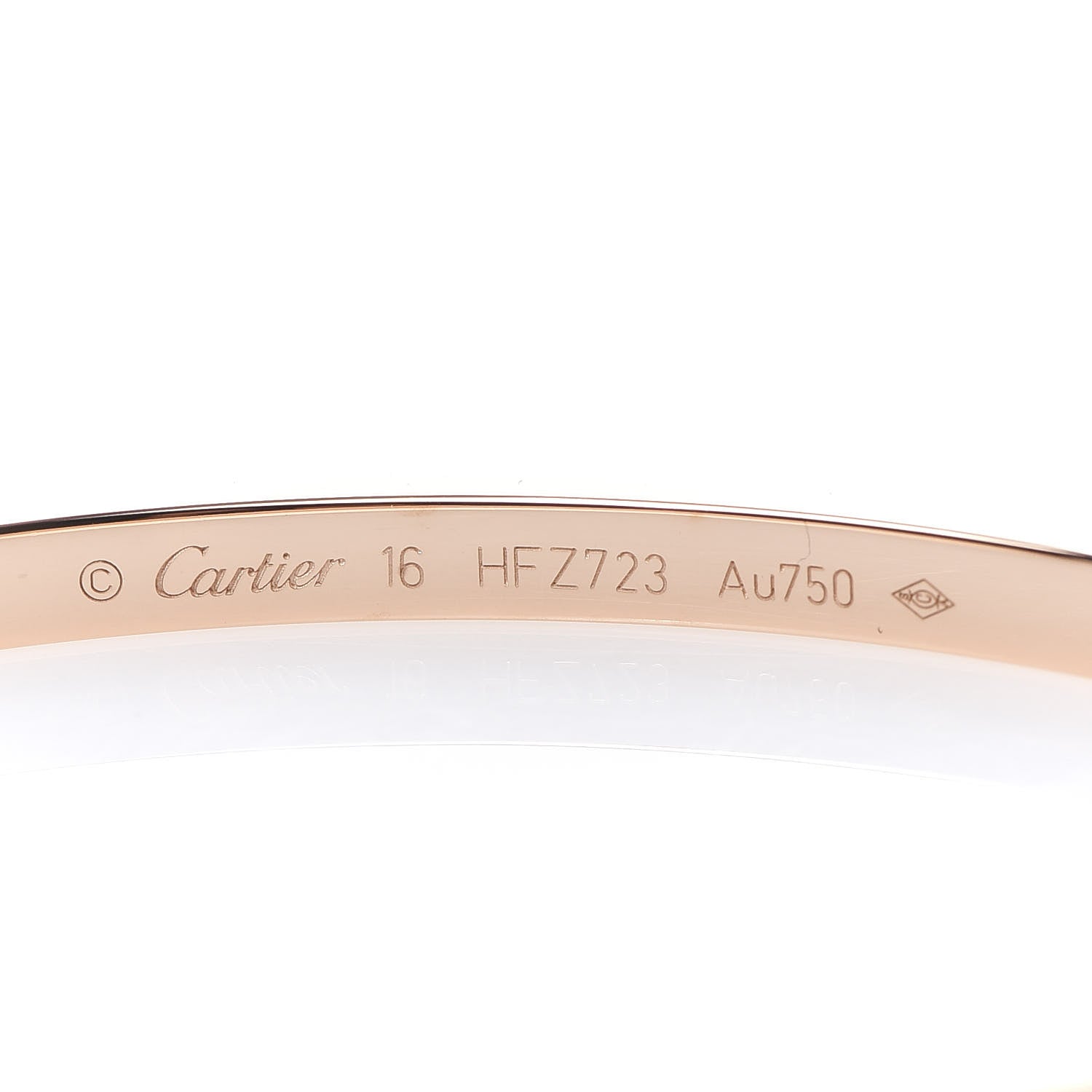 Cartier 18K Pink Gold Small LOVE Bracelet 16 5 of 7