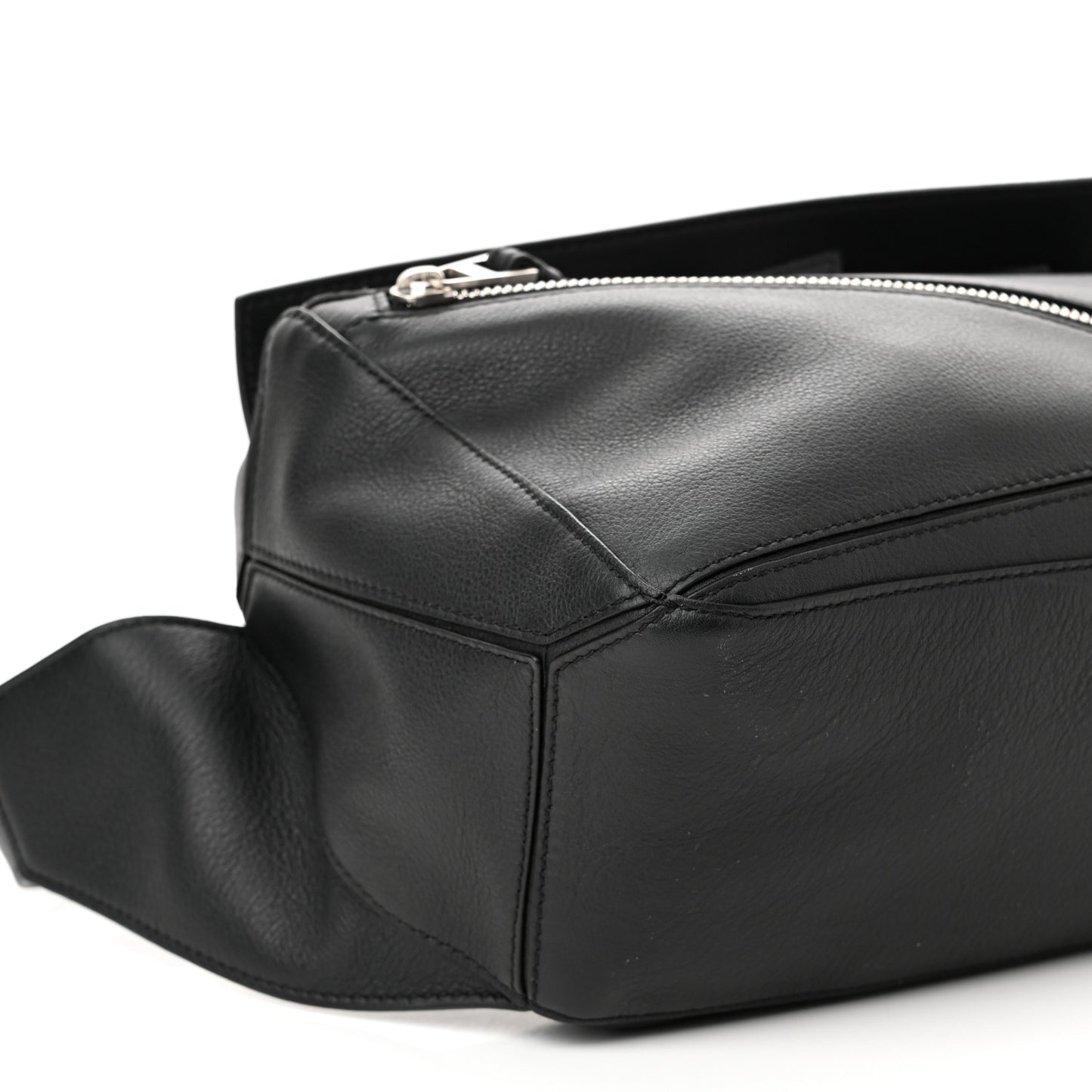 Calfskin Small Puzzle Bumbag Black
