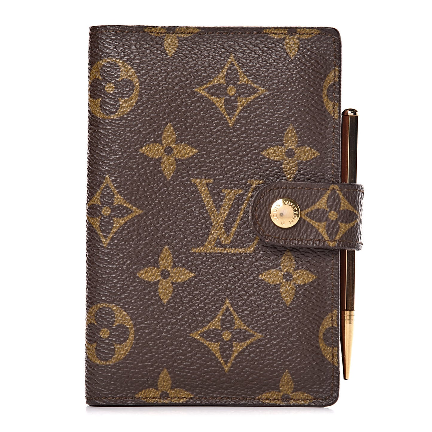 Monogram Mini Agenda Cover w Pencil