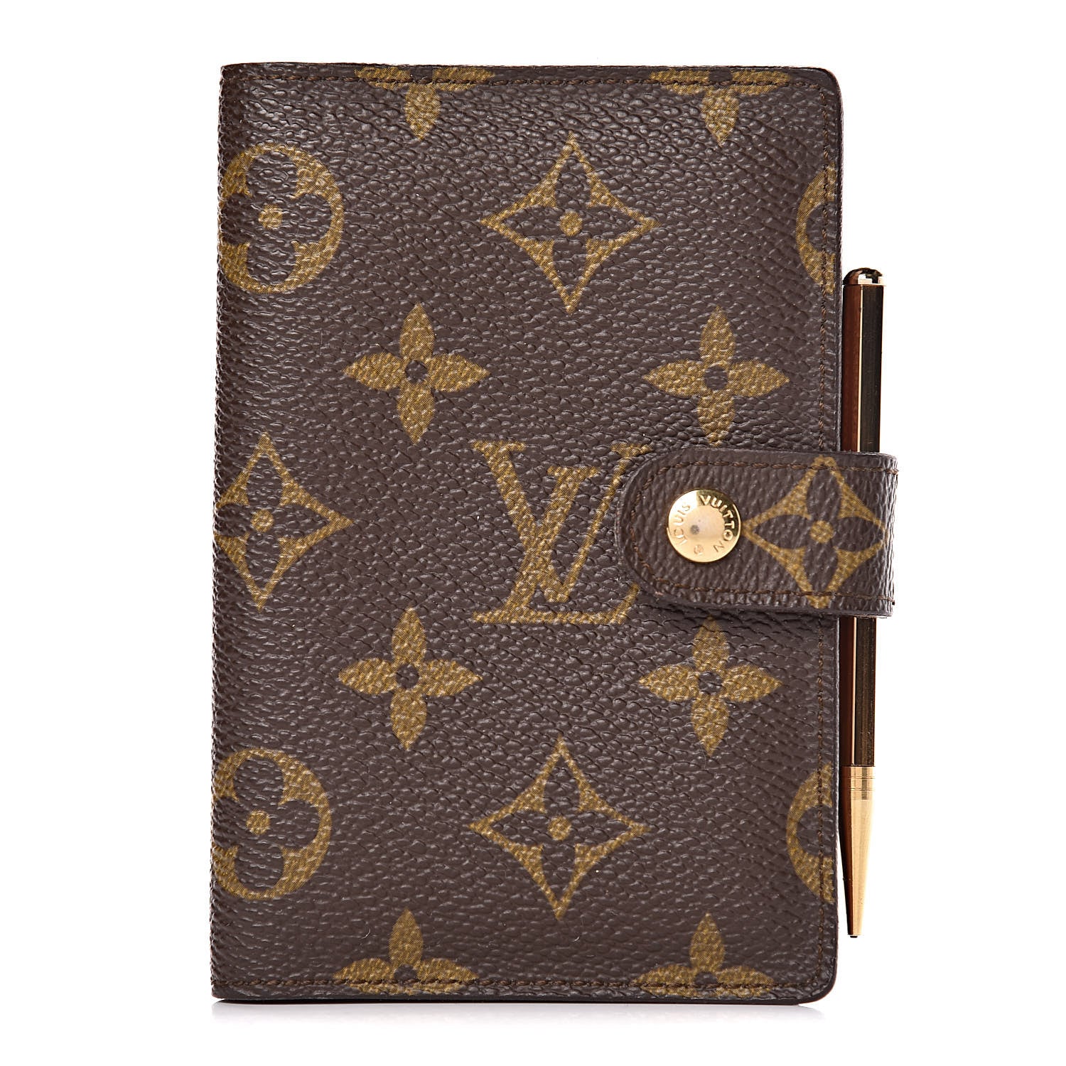 Louis Vuitton Monogram Mini Agenda Cover w Pencil 1 of 8