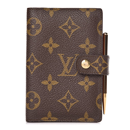 Louis Vuitton Monogram Mini Agenda Cover w Pencil 1 of 8