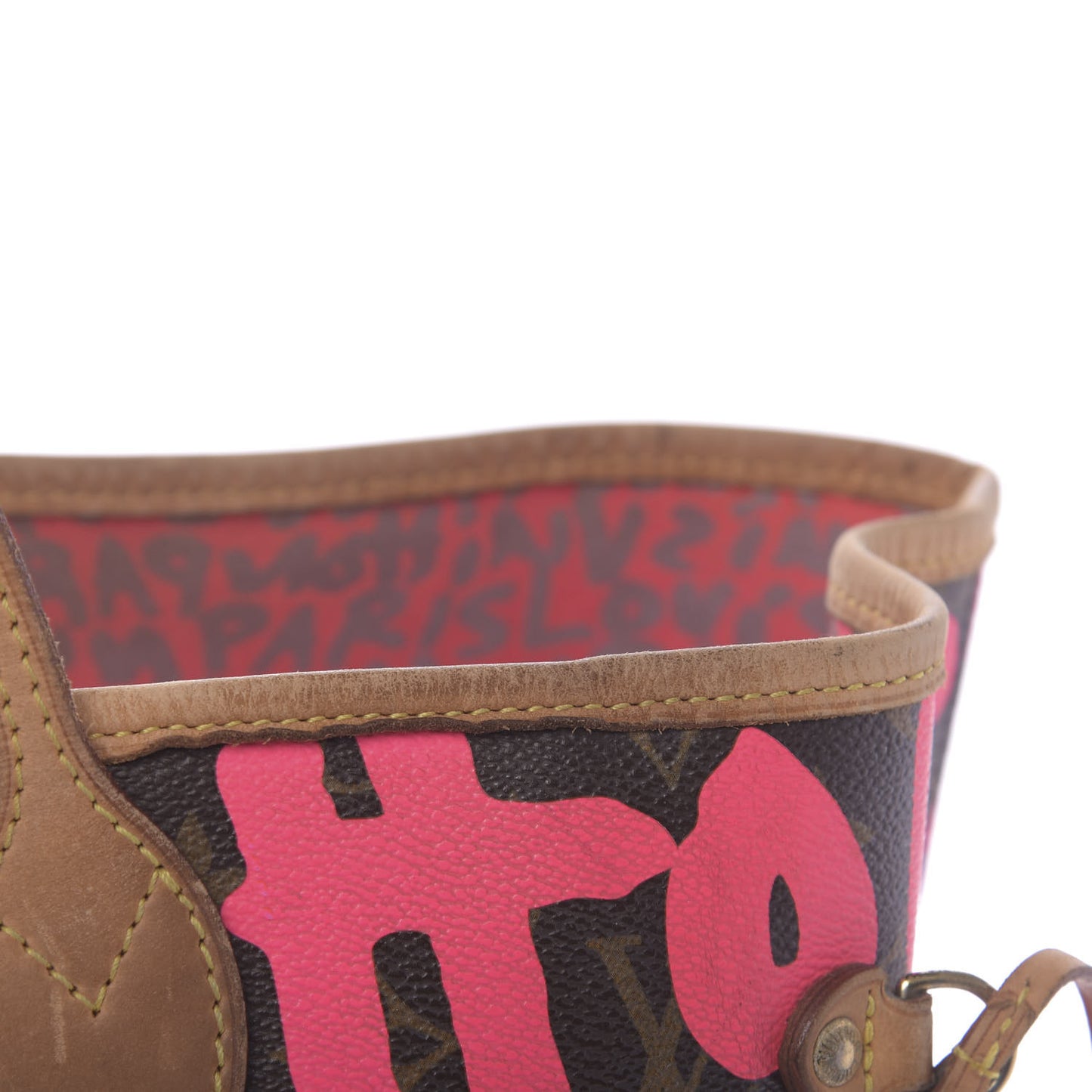 Monogram Graffiti Neverfull GM Fuchsia