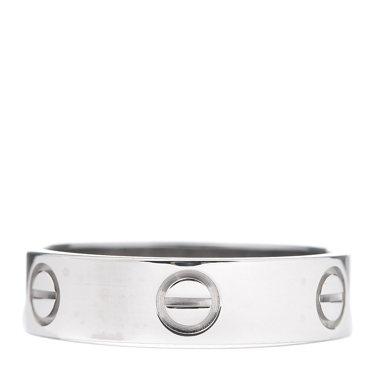 Cartier 18K White Gold 5.5mm LOVE Ring 59 8.75 3 of 5