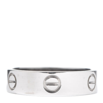 Cartier 18K White Gold 5.5mm LOVE Ring 59 8.75 3 of 5
