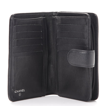 Chanel Caviar Timeless CC Zipped Pocket Wallet Black 5 of 9