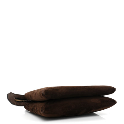 The Row Suede Calfskin Mini Nu Twin Bag Mocha 4 of 13