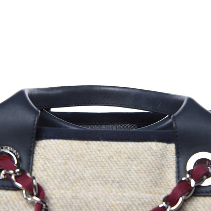 Chanel Striped Canvas Medium Deauville Tote Beige 13 of 14