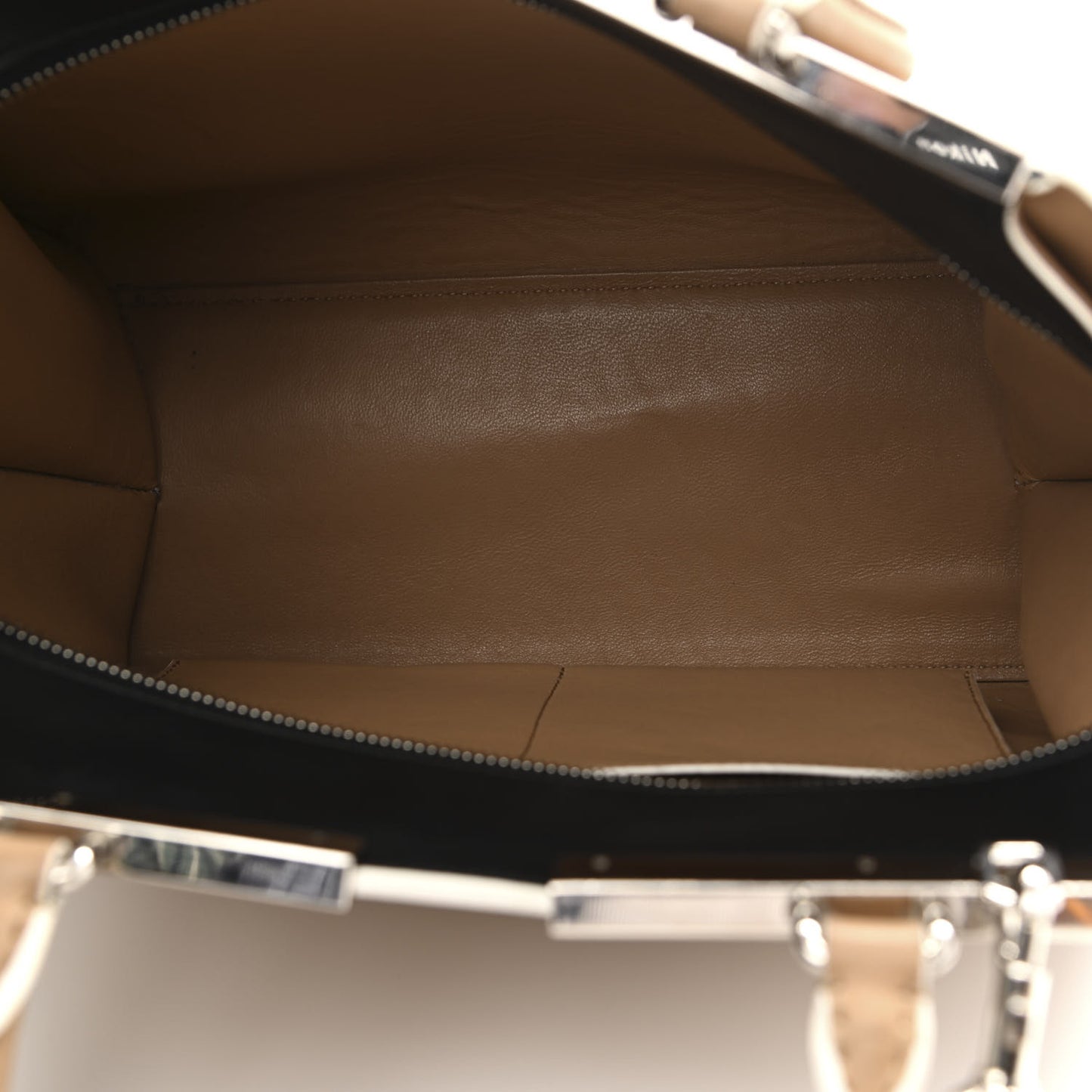 Vitello Baltico Dolce Petite 3Jours Tote Sand Black