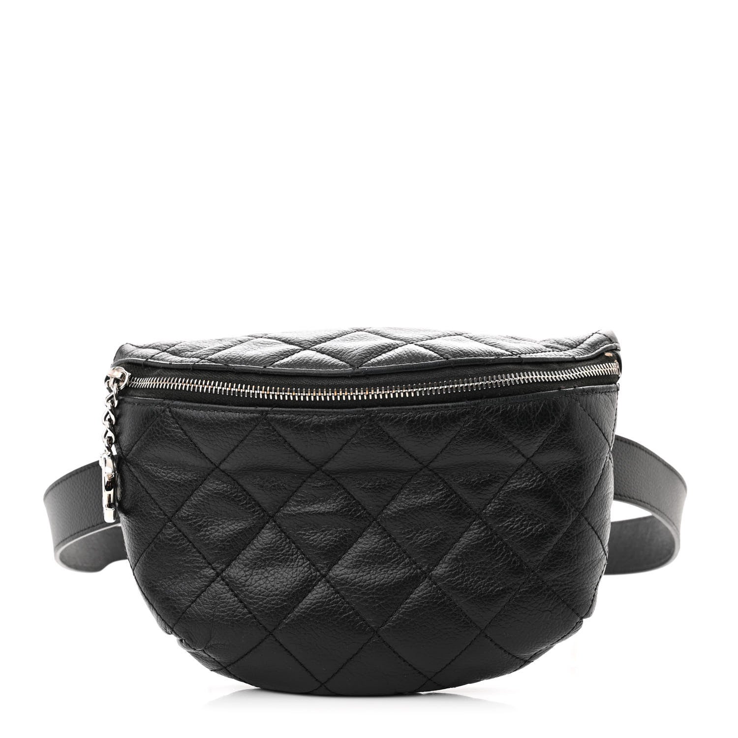 Chanel Grained Calfskin Quilted Waist Belt Bag Black 1 of 13