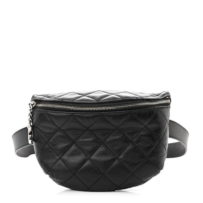 Chanel Grained Calfskin Quilted Waist Belt Bag Black 1 of 13